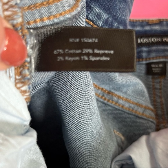 Boston Proper Dark Blue Flare Jeans, size 16, Stretchy!, EUC - Picture 4 of 9